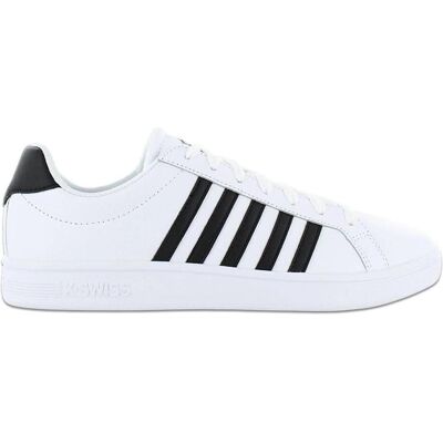K-Swiss, Hommes, Baskets, Court Tiebreak M 07011-126-M shoes, Noir, Blanc, (39, 40) - Publicité K-Swiss, Hommes, Baskets, Court Tiebreak M 07011-126-M shoes, Noir, Blanc, (39, 40) - Publicité