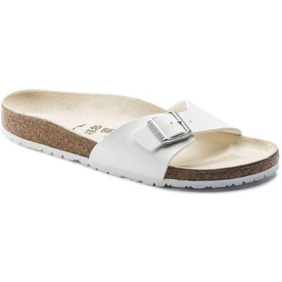 Birkenstock, Unisexe, Sandales, Madrid Birko-Flor étroit, Blanc, (36) - Publicité Birkenstock, Unisexe, Sandales, Madrid Birko-Flor étroit, Blanc, (36) - Publicité