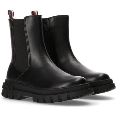 Tommy Hilfiger Femmes, Bottes, Bootie Schwarze Stiefeletten, Noir, (35) - Publicité Tommy Hilfiger Femmes, Bottes, Bootie Schwarze Stiefeletten, Noir, (35) - Publicité