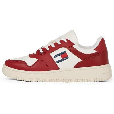 Tommy Hilfiger Femmes, Baskets, New Tjw Retro Basket Sneaker Ess, Rouge, (40) - Publicité Tommy Hilfiger Femmes, Baskets, New Tjw Retro Basket Sneaker Ess, Rouge, (40) - Publicité