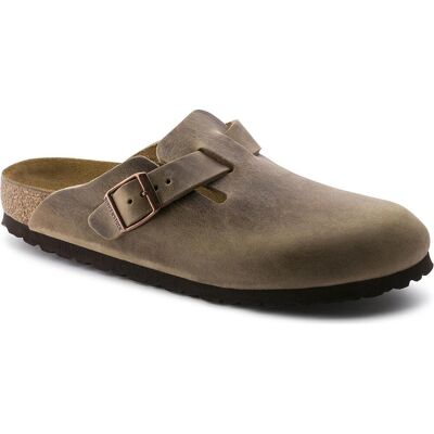Birkenstock, Hommes, Sandales, Boston nubuck huilé Étroit, Marron, (46) - Publicité Birkenstock, Hommes, Sandales, Boston nubuck huilé Étroit, Marron, (46) - Publicité
