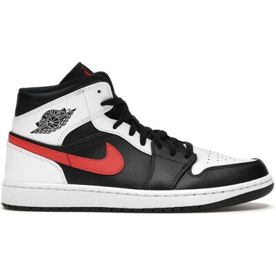 Jordan, Baskets, 1 Mid Black Chile Red White, Rouge, Blanc, Noir, (41) - Publicité Jordan, Baskets, 1 Mid Black Chile Red White, Rouge, Blanc, Noir, (41) - Publicité