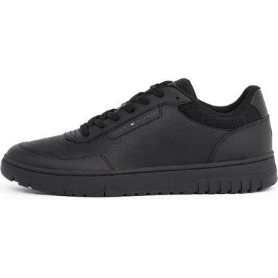 Tommy Hilfiger Hommes, Baskets, Th Basket Core Lite Lth, Noir, (40) - Publicité Tommy Hilfiger Hommes, Baskets, Th Basket Core Lite Lth, Noir, (40) - Publicité