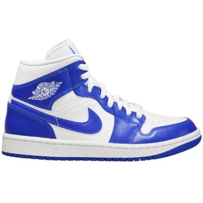Air Jordan, Garçons, Baskets, 1 Mid (W) shoes - BQ6472-104, Bleu, Blanc, (38) - Publicité Air Jordan, Garçons, Baskets, 1 Mid (W) shoes - BQ6472-104, Bleu, Blanc, (38) - Publicité