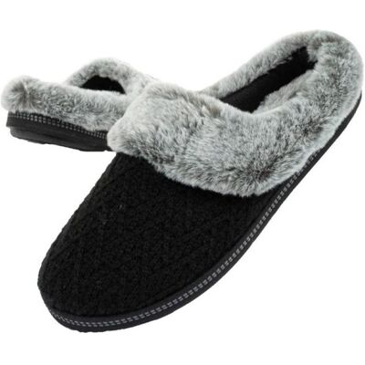 Skechers, Femmes, Chaussons, Hausschuhe, Noir, (36.5) - Publicité Skechers, Femmes, Chaussons, Hausschuhe, Noir, (36.5) - Publicité