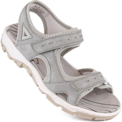 Rieker, Femmes, Sandales, Bequeme graue Damensandalen, Argent, Gris, (40) - Publicité Rieker, Femmes, Sandales, Bequeme graue Damensandalen, Argent, Gris, (40) - Publicité