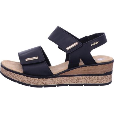 Rieker, Femmes, Sandales, 63781-00 Sandal, Noir, (38) - Publicité Rieker, Femmes, Sandales, 63781-00 Sandal, Noir, (38) - Publicité