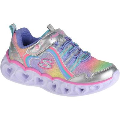 Skechers, Filles, Baskets, Baskets HEART LIGHTS - RAINBOW LUX, Argent, (29) - Publicité Skechers, Filles, Baskets, Baskets HEART LIGHTS - RAINBOW LUX, Argent, (29) - Publicité