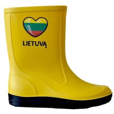 Paliutis, Unisexe, Bottes en caoutchouc, Kids Boots 120PL, Jaune, (26) - Publicité Paliutis, Unisexe, Bottes en caoutchouc, Kids Boots 120PL, Jaune, (26) - Publicité