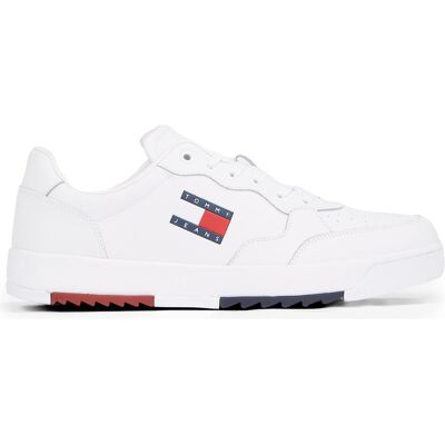 Tommy Hilfiger Baskets, Tjm Retro Ess, Blanc, (44) - Publicité Tommy Hilfiger Baskets, Tjm Retro Ess, Blanc, (44) - Publicité
