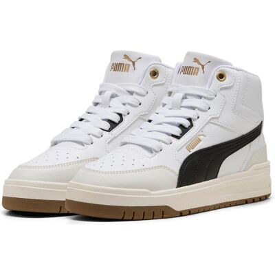 Puma, Garçons, Baskets, Shuffle Downtown Mid Jr, Gris, Noir, Blanc, (38) - Publicité Puma, Garçons, Baskets, Shuffle Downtown Mid Jr, Gris, Noir, Blanc, (38) - Publicité