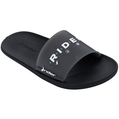 Rider, Hommes, Chaussons, Graphics Pantoufles pour homme noir et blanc 83420-AJ244 (44), Noir, (44) - Publicité Rider, Hommes, Chaussons, Graphics Pantoufles pour homme noir et blanc 83420-AJ244 (44), Noir, (44) - Publicité