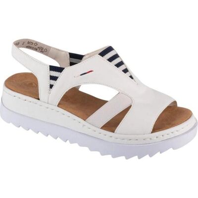 Rieker, Femmes, Sandales, Damensandalen, Blanc, (36) - Publicité Rieker, Femmes, Sandales, Damensandalen, Blanc, (36) - Publicité