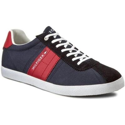 Tommy Hilfiger Hommes, Baskets, Playoff-Schuhe, Multicolore, (45) - Publicité Tommy Hilfiger Hommes, Baskets, Playoff-Schuhe, Multicolore, (45) - Publicité