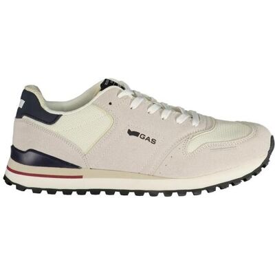 Gas, Hommes, Baskets, Bianco Polyurethane Men Sneaker, (40) - Publicité Gas, Hommes, Baskets, Bianco Polyurethane Men Sneaker, (40) - Publicité