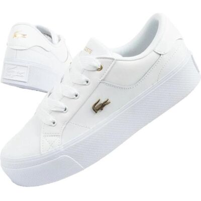 Lacoste, Femmes, Baskets, Chaussures à semelles compensées, Blanc, (37.5) - Publicité Lacoste, Femmes, Baskets, Chaussures à semelles compensées, Blanc, (37.5) - Publicité