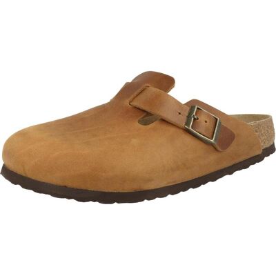 Birkenstock, Unisexe, Sandales, Boston Geöltes Nubukleder schmal, Marron, (41) - Publicité Birkenstock, Unisexe, Sandales, Boston Geöltes Nubukleder schmal, Marron, (41) - Publicité