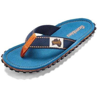 Gumbies, Unisexe, Tongs, Tongs unisexes, Islander Tricolor, Bleu, (45) - Publicité Gumbies, Unisexe, Tongs, Tongs unisexes, Islander Tricolor, Bleu, (45) - Publicité