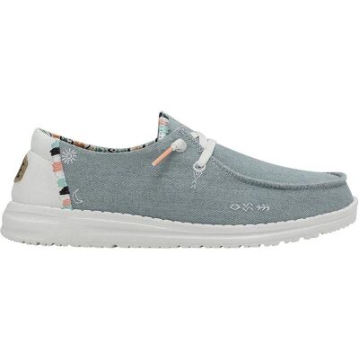 Hey Dude, Femmes, Espadrilles, Wendy Boho Embroidered, Bleu, (40) - Publicité Hey Dude, Femmes, Espadrilles, Wendy Boho Embroidered, Bleu, (40) - Publicité