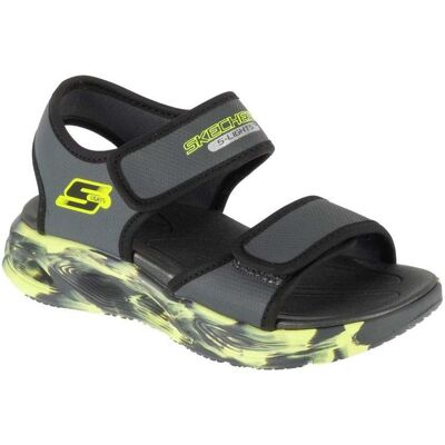 Skechers, Garçons, Sandales, S-Lights : Sandale Sola Glow - Fusion Brights Gray, Gris, Argent, (31) - Publicité Skechers, Garçons, Sandales, S-Lights : Sandale Sola Glow - Fusion Brights Gray, Gris, Argent, (31) - Publicité