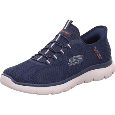 Skechers, Hommes, Baskets, Mocassins pour hommes Sportif Semelle en caoutchouc bleu, Bleu, (47.5) - Publicité Skechers, Hommes, Baskets, Mocassins pour hommes Sportif Semelle en caoutchouc bleu, Bleu, (47.5) - Publicité