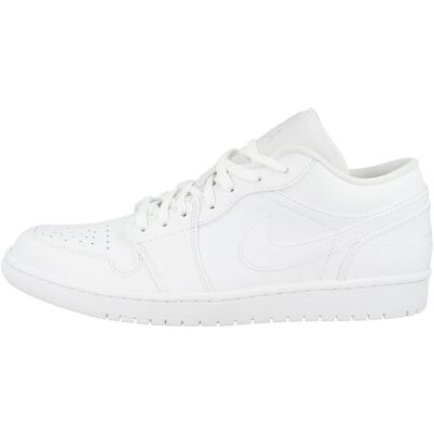 Nike, Hommes, Baskets, Air Jordan 1 Low, Blanc, (46) - Publicité Nike, Hommes, Baskets, Air Jordan 1 Low, Blanc, (46) - Publicité