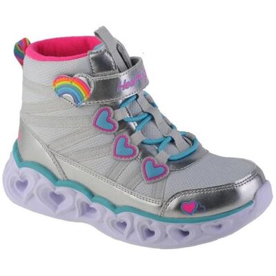 Skechers, Filles, Bottes, Sweetheart Lights - Stylisme doux 302668L-SMLT - 33, Argent, (33) - Publicité Skechers, Filles, Bottes, Sweetheart Lights - Stylisme doux 302668L-SMLT - 33, Argent, (33) - Publicité