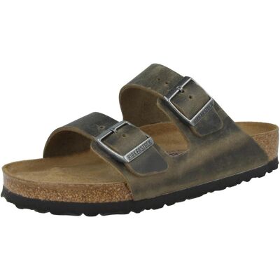 Birkenstock, Hommes, Sandales, Arizona SFB Nubuck huilé à fond souple normal, Vert, (40) - Publicité Birkenstock, Hommes, Sandales, Arizona SFB Nubuck huilé à fond souple normal, Vert, (40) - Publicité