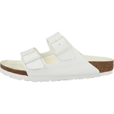 Birkenstock, Unisexe, Sandales, Triples d'Arizona, Blanc, (37) - Publicité Birkenstock, Unisexe, Sandales, Triples d'Arizona, Blanc, (37) - Publicité