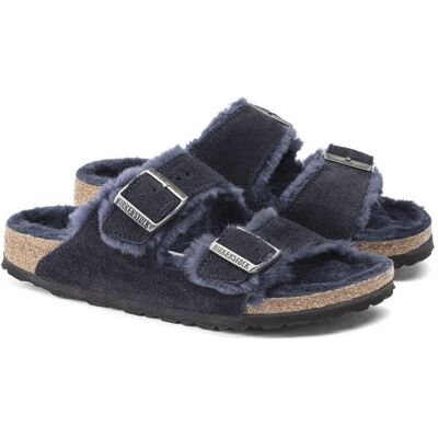Birkenstock, Unisexe, Sandales, Arizona VL Shearling Midnight Wildleder Isolierte Flip-Flops Breit, Bleu, (41) - Publicité Birkenstock, Unisexe, Sandales, Arizona VL Shearling Midnight Wildleder Isolierte Flip-Flops Breit, Bleu, (41) - Publicité