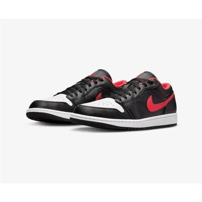 Air Jordan, Hommes, Baskets, 1 LOW Black/Fire Red/White sports shoes - 553558-063, Rouge, Blanc, Noir, (43) - Publicité Air Jordan, Hommes, Baskets, 1 LOW Black/Fire Red/White sports shoes - 553558-063, Rouge, Blanc, Noir, (43) - Publicité