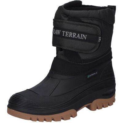 Spirale, Bottes, Bottes d'hiver Gr.45 noir nylon/PVC doublure en fourrure synthétique/fermeture velcro, Noir, (45) - Publicité Spirale, Bottes, Bottes d'hiver Gr.45 noir nylon/PVC doublure en fourrure synthétique/fermeture velcro, Noir, (45) - Publicité