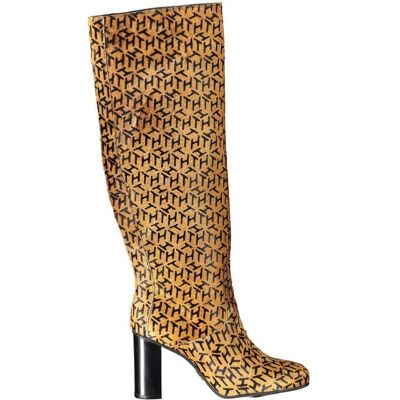 Tommy Hilfiger Femmes, Bottes, Bottes beiges pour Femme, Beige, (37) - Publicité Tommy Hilfiger Femmes, Bottes, Bottes beiges pour Femme, Beige, (37) - Publicité