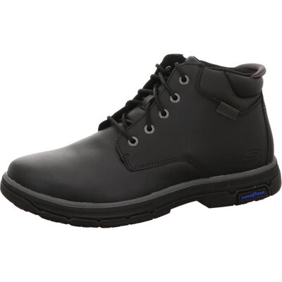 Skechers, Hommes, Bottes, Bottines pour homme non doublées noir, Noir, (41) - Publicité Skechers, Hommes, Bottes, Bottines pour homme non doublées noir, Noir, (41) - Publicité