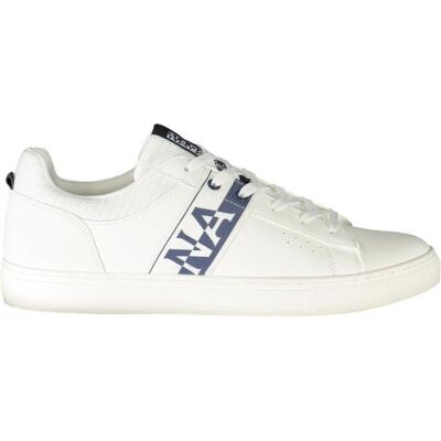 Napapijri, Hommes, Baskets, White Leather Men's Sneaker, Blanc, (41) - Publicité Napapijri, Hommes, Baskets, White Leather Men's Sneaker, Blanc, (41) - Publicité