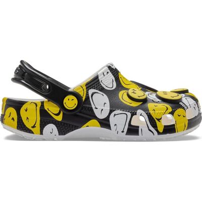 Crocs Unisexe, Chaussons, K's Smiley Classic Clog, Multicolore, (33) - Publicité Crocs Unisexe, Chaussons, K's Smiley Classic Clog, Multicolore, (33) - Publicité