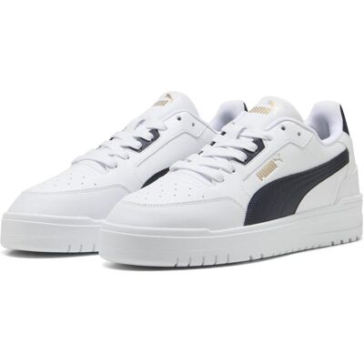 Puma, Unisexe, Baskets, Shuffle Downtown, Blanc, Or, Noir, (35.5) - Publicité Puma, Unisexe, Baskets, Shuffle Downtown, Blanc, Or, Noir, (35.5) - Publicité