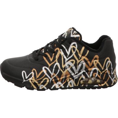 Skechers, Femmes, Baskets, X JGoldcown Uno sneaker femmes, Noir, (38) - Publicité Skechers, Femmes, Baskets, X JGoldcown Uno sneaker femmes, Noir, (38) - Publicité