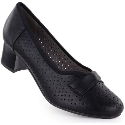 Jezzi, Femmes, Escarpins, Women's openwork black pumps 233-12, Noir, (37) - Publicité Jezzi, Femmes, Escarpins, Women's openwork black pumps 233-12, Noir, (37) - Publicité