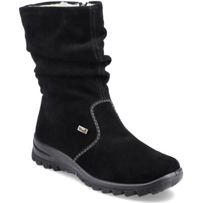 Rieker, Femmes, Bottes, Bottines isolées en cuir, Noir, (37) - Publicité Rieker, Femmes, Bottes, Bottines isolées en cuir, Noir, (37) - Publicité