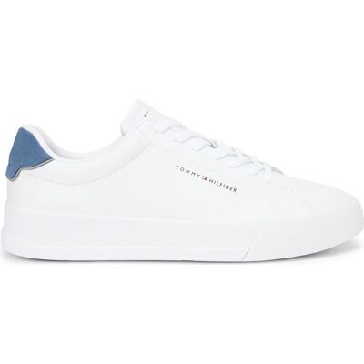 Tommy Hilfiger Hommes, Baskets, Th Court Lth Detail Ess, Blanc, (46) - Publicité Tommy Hilfiger Hommes, Baskets, Th Court Lth Detail Ess, Blanc, (46) - Publicité