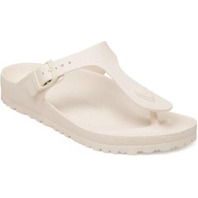 Birkenstock, Femmes, Sandales, Tongs pour femmes de la marque Gizeh Eva, aspect coquille d'oeuf, Beige, (35) - Publicité Birkenstock, Femmes, Sandales, Tongs pour femmes de la marque Gizeh Eva, aspect coquille d'oeuf, Beige, (35) - Publicité