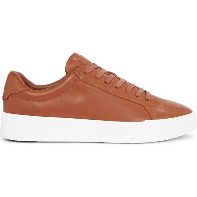 Tommy Hilfiger Hommes, Baskets, Th Court Meilleur Cognac, Marron, (44) - Publicité Tommy Hilfiger Hommes, Baskets, Th Court Meilleur Cognac, Marron, (44) - Publicité