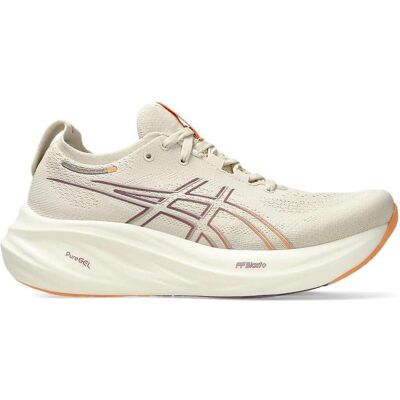 Asics Performance, Femmes, Chaussures de course à pied, Gel Nimbus 26 Chaussure de course à pied femme (41.5), Beige - Publicité Asics Performance, Femmes, Chaussures de course à pied, Gel Nimbus 26 Chaussure de course à pied femme (41.5), Beige - Publicité