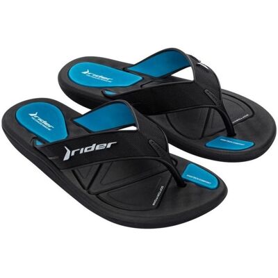 Rider, Hommes, Tongs, R Lina Plus II M 11315BD267 Flip-Flops, Bleu, Noir, (44) - Publicité Rider, Hommes, Tongs, R Lina Plus II M 11315BD267 Flip-Flops, Bleu, Noir, (44) - Publicité