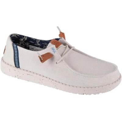 Hey Dude, Femmes, Derbies, Mocassins Wendy Washed, Blanc, (40) - Publicité Hey Dude, Femmes, Derbies, Mocassins Wendy Washed, Blanc, (40) - Publicité