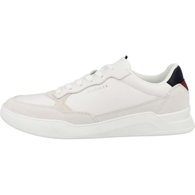 Tommy Hilfiger Hommes, Baskets, Mix Cupsole Elevated en cuir - 58213, Blanc, (40) - Publicité Tommy Hilfiger Hommes, Baskets, Mix Cupsole Elevated en cuir - 58213, Blanc, (40) - Publicité