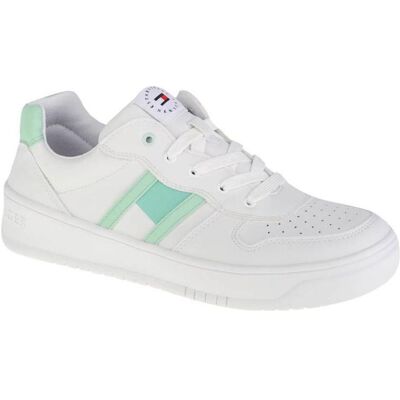 Tommy Hilfiger Hommes, Baskets, Baskets à lacets T3A4-32143-1351A166 blanc 40, Blanc, (40) - Publicité Tommy Hilfiger Hommes, Baskets, Baskets à lacets T3A4-32143-1351A166 blanc 40, Blanc, (40) - Publicité