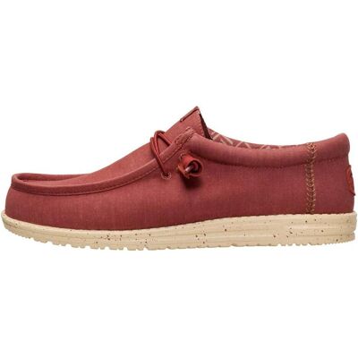 Hey Dude, Hommes, Baskets, Wally Canvas, Rouge, (44) - Publicité Hey Dude, Hommes, Baskets, Wally Canvas, Rouge, (44) - Publicité