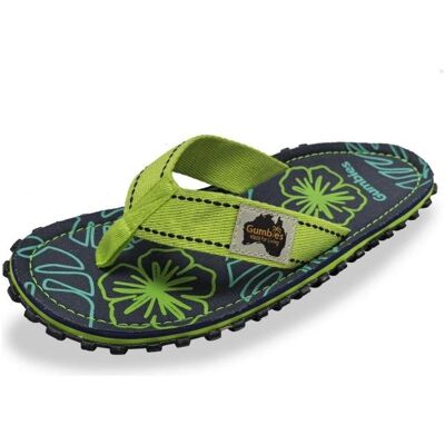 Gumbies, Unisexe, Tongs, Islander Flip-Flops Lime Hibiscus, Vert, (49) - Publicité Gumbies, Unisexe, Tongs, Islander Flip-Flops Lime Hibiscus, Vert, (49) - Publicité